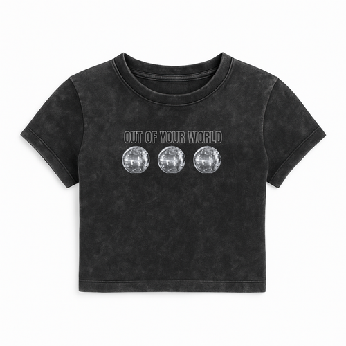 Baby Tee Crop Out of the World