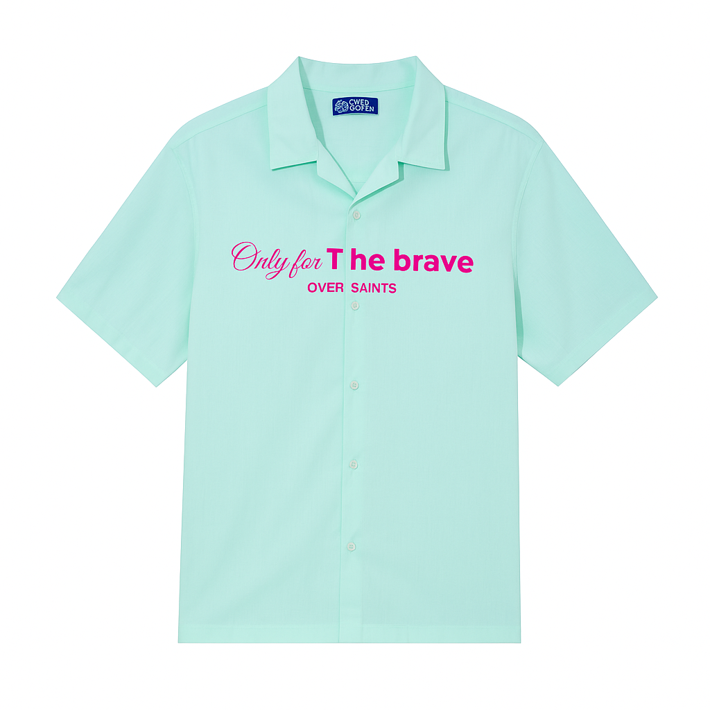 Camisa Boxy "Only for the Brave"