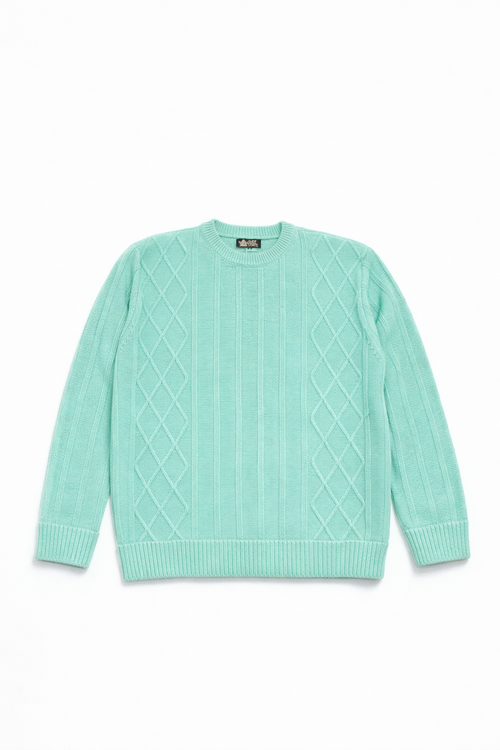 Knit mint green