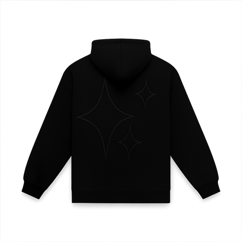 Poleron black zipper