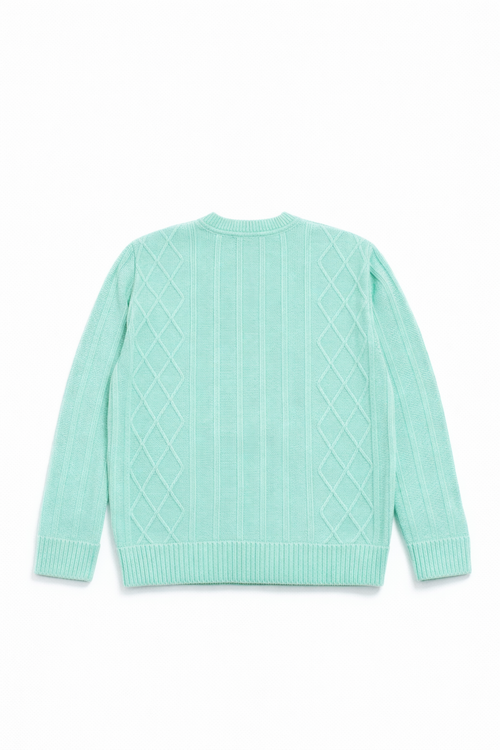 Knit mint green