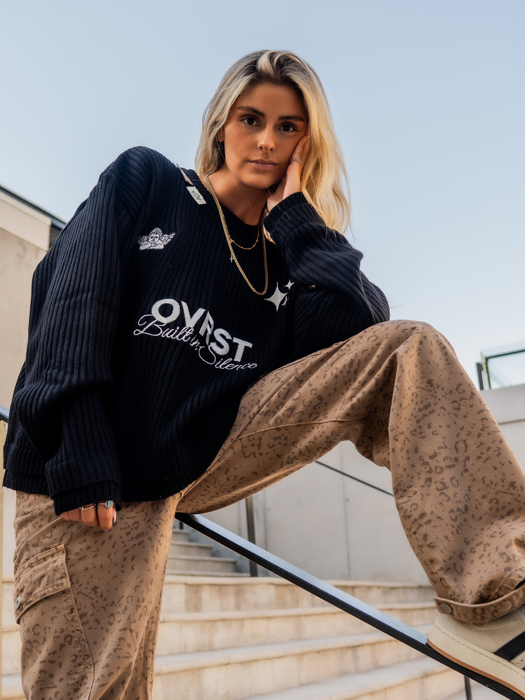 Knit ovrst black