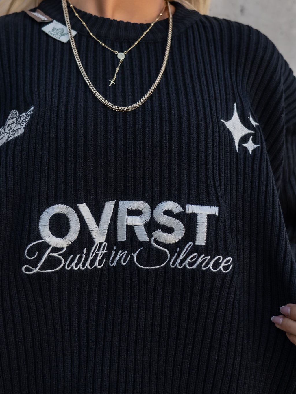 Knit ovrst black