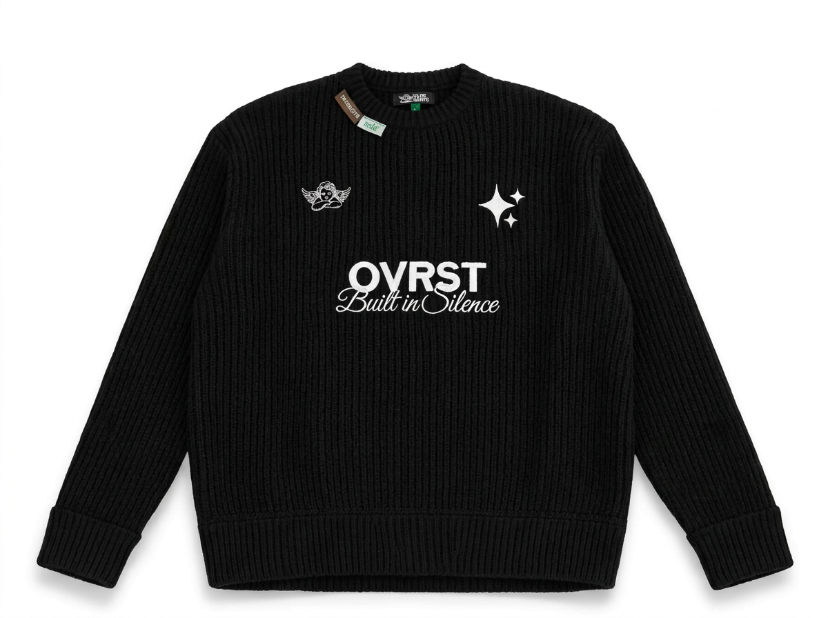 Knit ovrst black